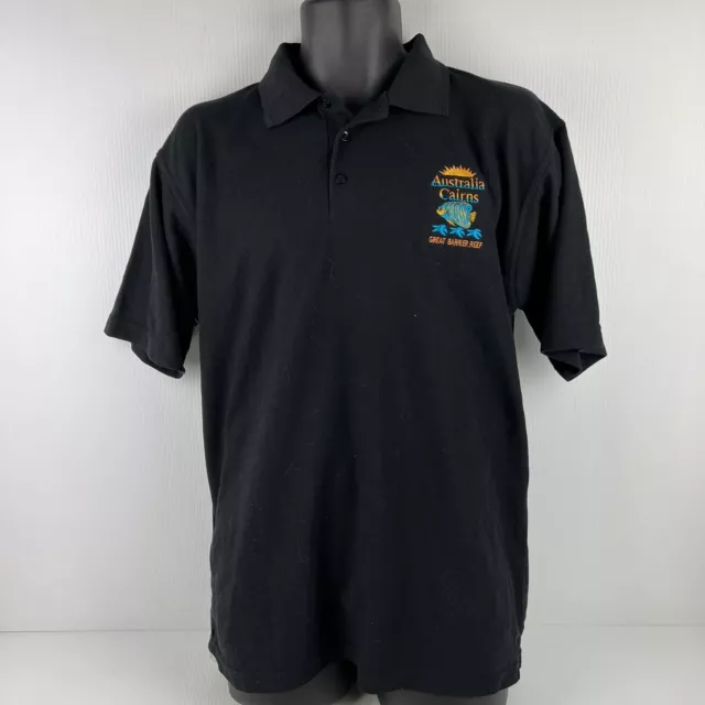 VINTAGE APPLE MADE in Australia Cairns Embroidered Polo Shirt Mens M ...