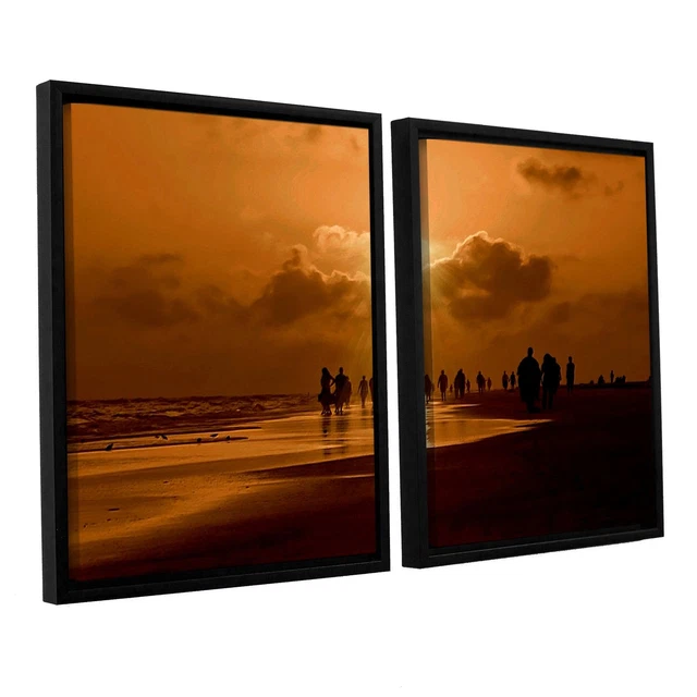 ArtWall Lindsey Janich 'Sunart1B' 2 Piece Floater Framed  Large