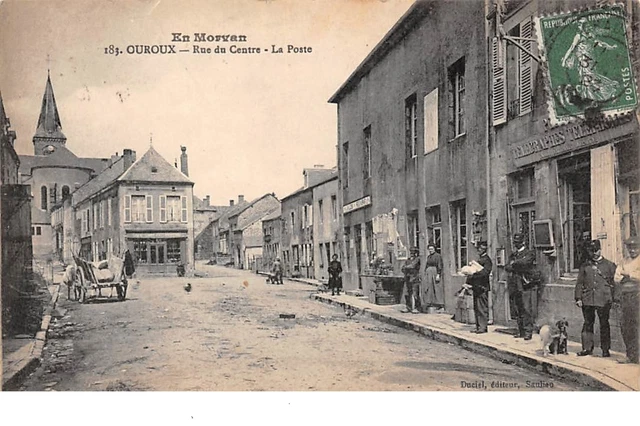 58. n°205712. ouroux. rue du centre. the post office