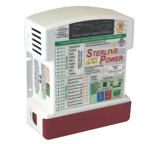 Sterling Pro Batt Ultra Battery to Battery Charger 12v-12v 30a BB1230