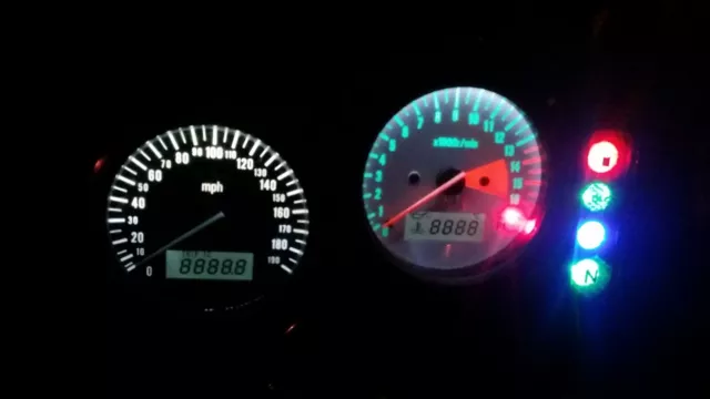 LED Clock Upgrade Kit Suzuki GSXR 750 srad 1996 - 1999  lightenupgrade