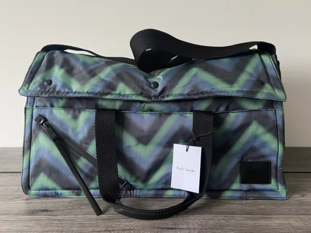 Paul Smith Zig Zag Bolso Viaje Fin de Semana Venta AW22 Runway BNWT