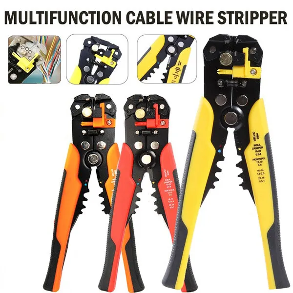 Automatic Cable Wire Stripper Crimper Crimping Tool Adjustable Plier Cutter