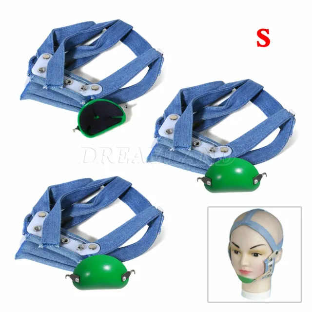 3* Dental Orthodontic Headgear High-Pull Gear W/ Rigid Chin Cap Strap Small Size