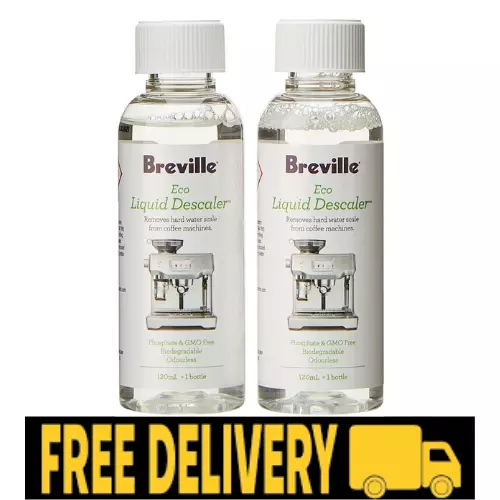 Breville Eco Liquid Descaler, Duo Pack, Clear, BES009CLR, NEW AU