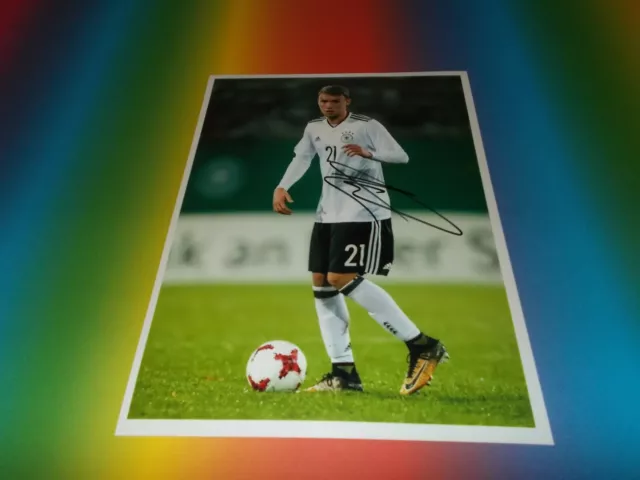 Luca Waldschmidt  DFB  signed signiert  Autogramm auf 20x28 Foto in person