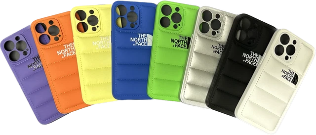 Cover Custodia Per iPhone NORTH FACE 7 8 X XS XR 11 12 13 14 PUFFER PIUMINO