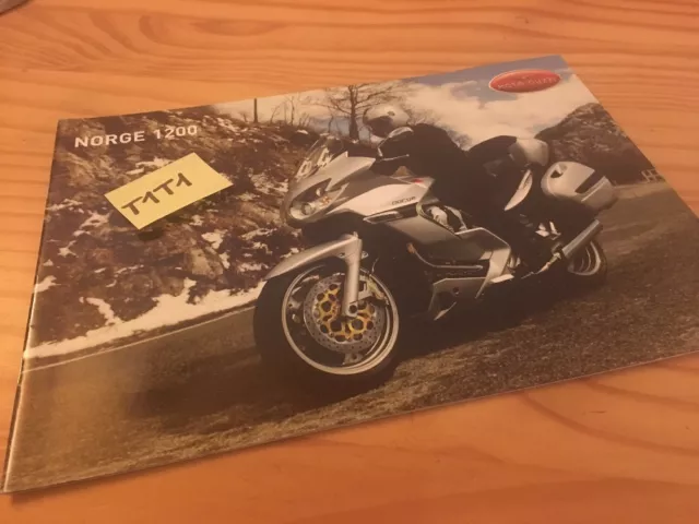 Moto Guzzi 1200 Norge Prospetto Opuscolo Brochure Opuscolo Pubblicità Francese