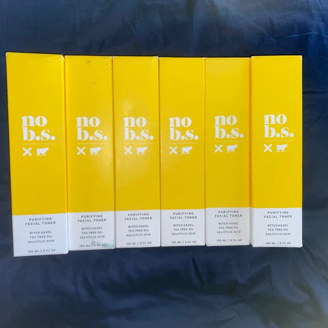 NO BS purifying facial toner, six bottles of 5 ounces each tea tree witch hazel