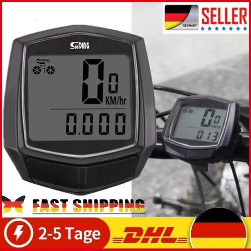 Fahrradcomputer Tachometer,LCD Funk Fahrrad Kilometerzähler Wasserdicht Radfahre