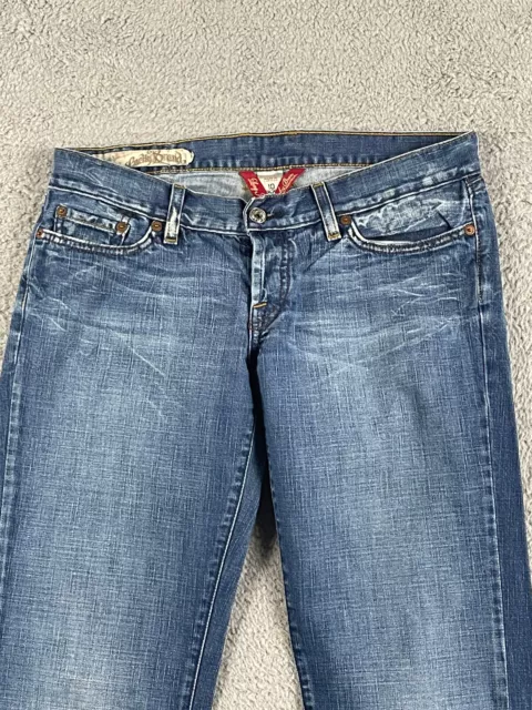 Lucky Brand Aberdeen Meggie Jeans Bootcut Womens 10/30 Button Fly Distress 30x32 3