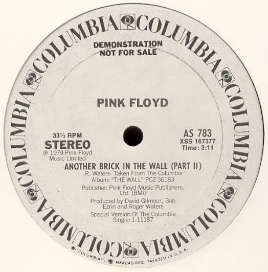Pink Floyd " Another Brick In The Wall ( Part Ii ) " / " Run.. " New 12 Listin 2