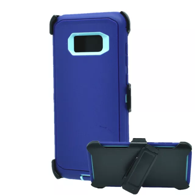 For Samsung Galaxy S8 S8+Plus Shockproof Defender Case with Belt Holster Clip