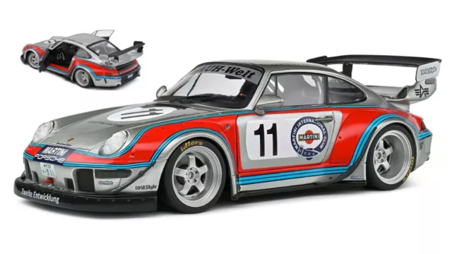 Model Car Scale 1:18 Porsche 911 993 Rwb 2020 Coupe Martini Racing Racin