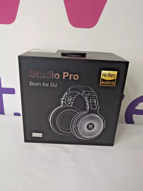 Pro50 Hi-Res Over Ear Headphones Wired Closed-Back DJ Studio Headphones New