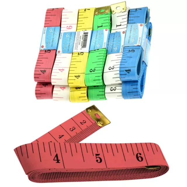 2-Pack Body Measuring Tape Ruler Sewing Cloth Tailor Measure 60