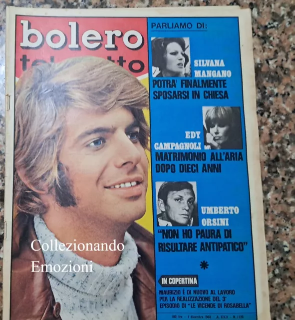 Bolero Teletutto  1126 del 1968-Maurizio Arcieri-Claudia Cardinale-