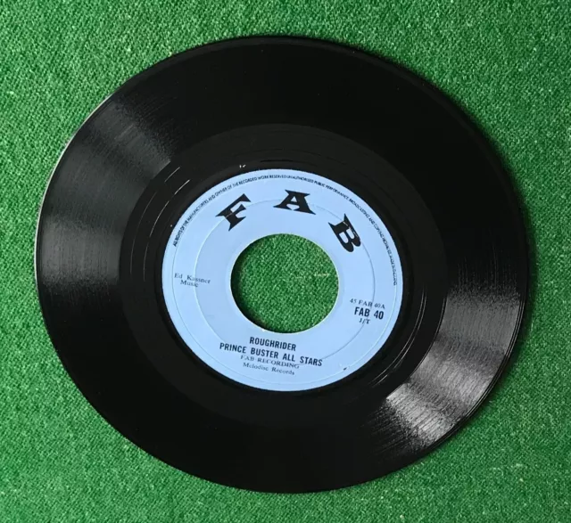 Prince Buster All Stars  Roughrider  Reggae  7" Vinyl Record 45 Rpm Fab 40