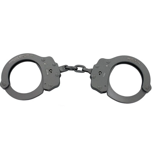 Peerless Model 730C Superlite Aluminum Chain-Linked Handcuffs & Keys, Gray