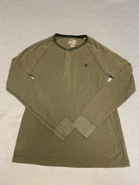 American Eagle outfitters thermal shirt men’s medium darker green