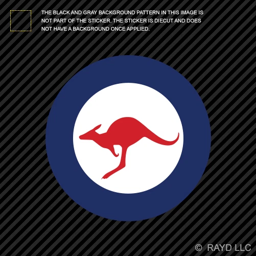 4& ROYAL AUSTRALIAN Air Force Roundel Sticker Die Cut Decal Australlia ...