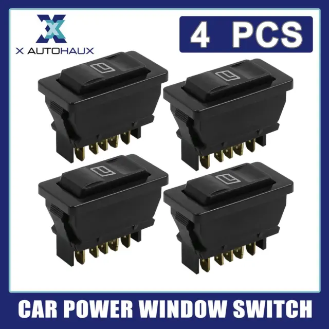 4pcs DC 12V Universal Momentary Electric Power Window Switch Universal for Car