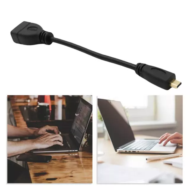 Micro HDMI-compatible Male to HDMI-compatible Female Adapter Connector-Cable