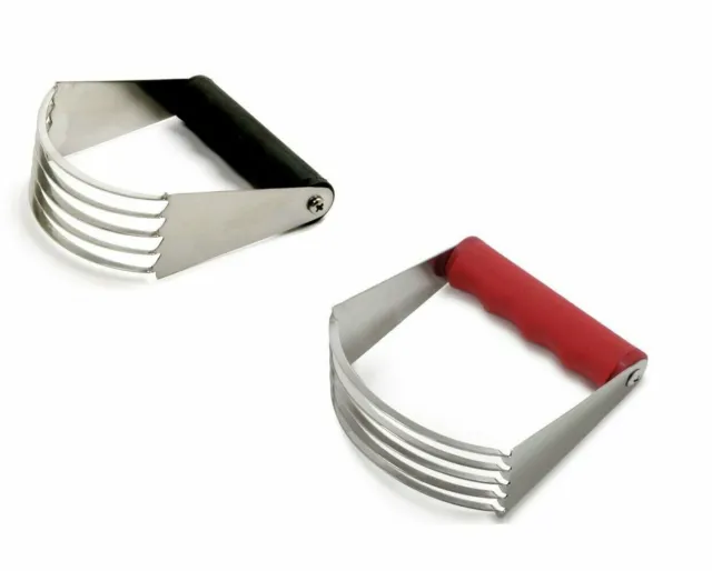 Norpro Grip-EZ Handle Stainless Steel Blade Pastry Dough Blender - Black or Red