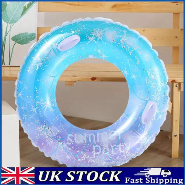 Sequin Swim Ring Soft Sturdy Printed Swim Ring for Beach (100 with Handle)