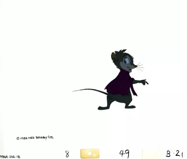Don Bluth Secret of NIMH Mrs. Brisby 1982 Production Animation Cel 226-18