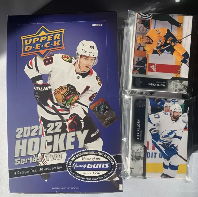 Upper Deck 21-22 Series 2 Base Komplettset NHL Karten #251 - #450