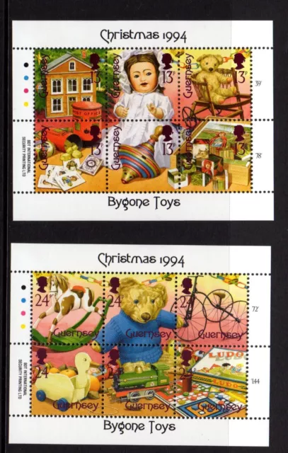 Guernsey SG 651/62 Christmas 1994 minisheets x2 MNH combined purchase offered