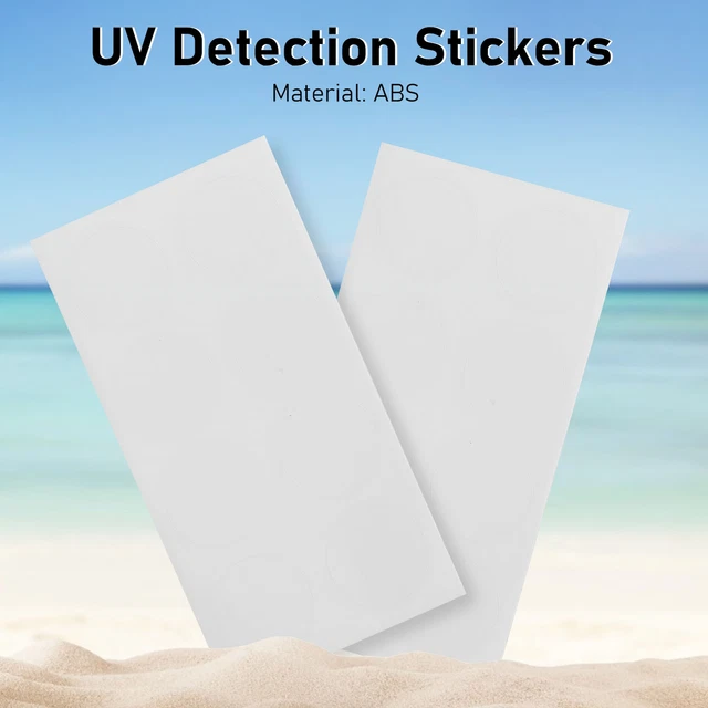 UV Suncreen Stickers UV Detecting Patches 20pcs Sunburn Protection Adhesive