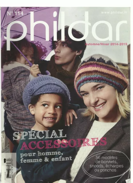 Livre Catalogue Tricot Crochet Femme Homme Enfant  Phildar N°114