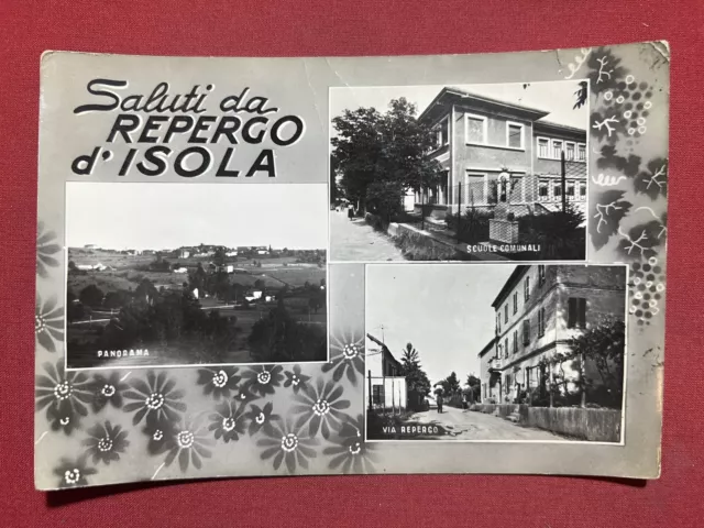 Cartolina - Saluti da Repergo d'Isola ( Asti ) - Vedute diverse - 1960 ca.