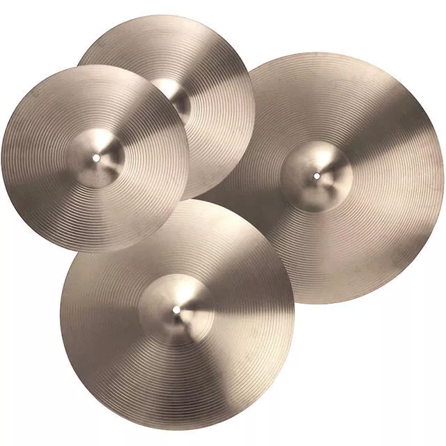 DP Drums Cymbal Set 14" Hi Hats 16" Crash 20" Ride Cymbal Pack