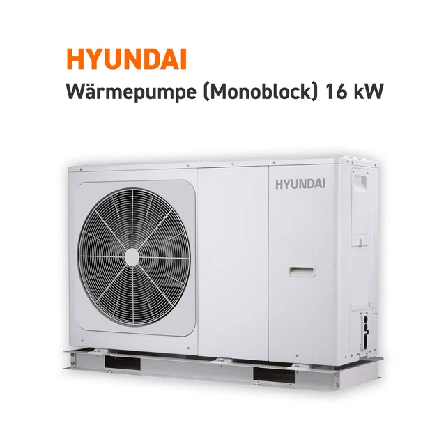 HYUNDAI WÄRMEPUMPE HEAT pump Monoblock 16kW integr. Hydraulikmodul ...