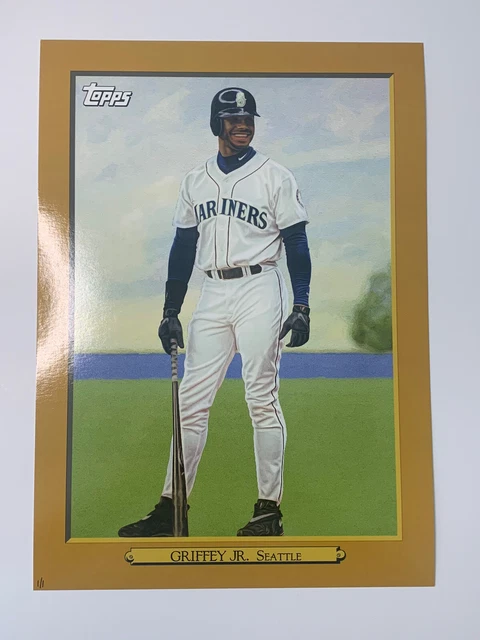 Ken Griffey Jr. 2020 Topps Baseball Series 2 TURKEY RED 2020 Poster Gold Ed. 1/1