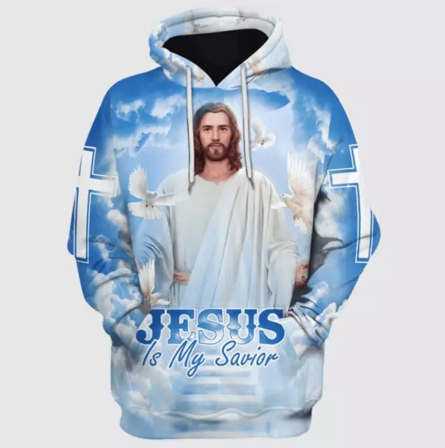 Jesus Is My Savior 3D HOODIE Halloween Gift Best Price Us Size Christmas Gift