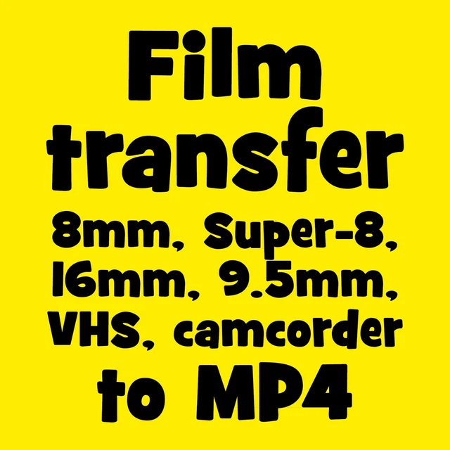 CINE FILM TRANSFER converted 8mm Super 8 16mm 9.5mm VHS camcorder