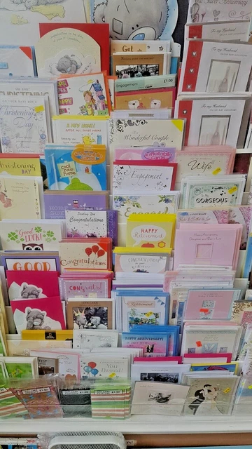 £129 for a   job lot 1000   GREETINGS & BIRTHDAY  NEW  CARDS X 1000 - free post