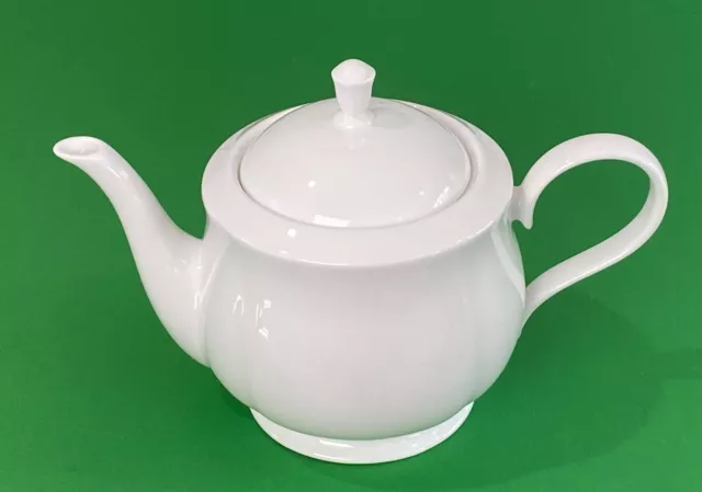 White Bone China Preprint Lenox "Hannah" Promotional Tea Pot with Lid