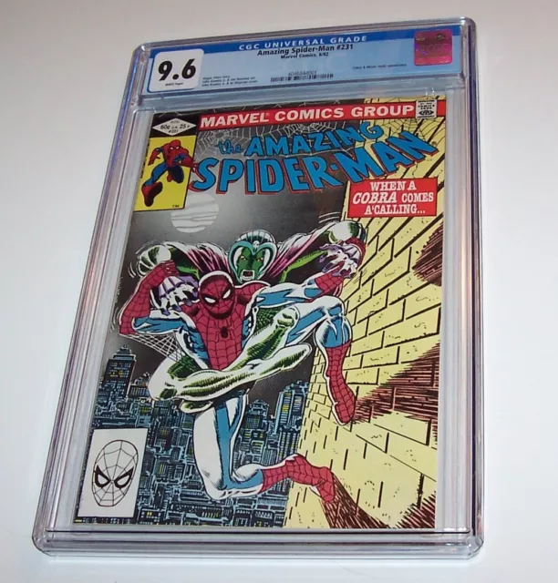 Amazing Spiderman #231 - Marvel 1982 Bronze Age Issue - CGC NM+ 9.6 - (Cobra)