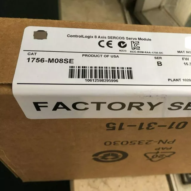 1PC New Allen Bradley 1756-M08SE ControlLogix 8-Axis Sercos Interface Module