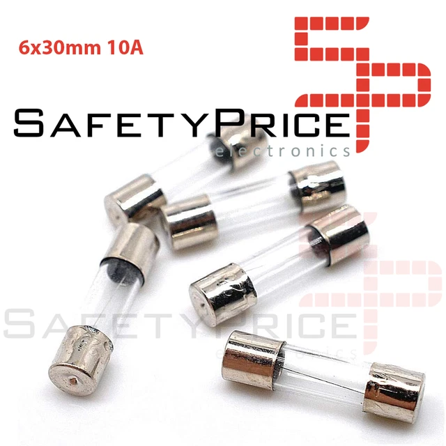 5x Fusible Rapide De Verre 6x30 MM 10A 250V REF2144