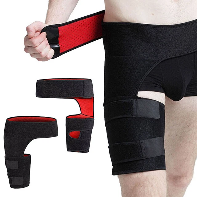 HIP BRACE COMPRESSION Groin Support Wrap for Sciatica Pain Relief L/R ...