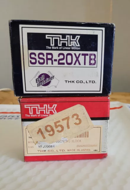 Lot Of 2 THK Linear Bearings New Old Stock Model SSR20XTB1SSC1 (GK) Block