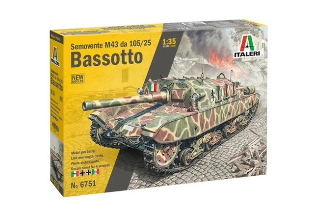 Maquette ITALERI Semovente M42 Da 75/34 échelle 1/35 – Neuf – à Assembler