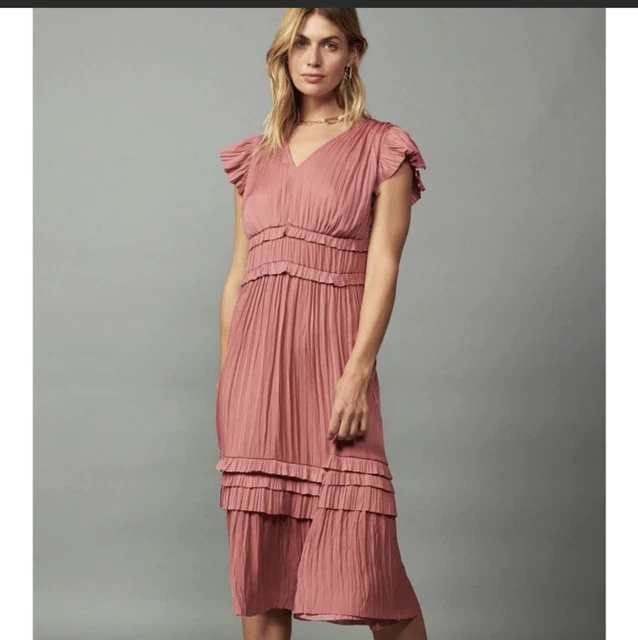 anthropologie printed v neck pleated a line dress Wedtrend Women Yellow Flower Maxi Dress V Neck Pleated Ruffles A Line  Bridesmaid Dress with Slit – WEDTREND