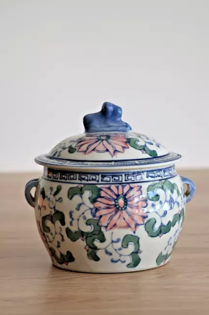 Pot couvert en porcelaine/Boîte à gingembre ou à riz/Pot de collection 2